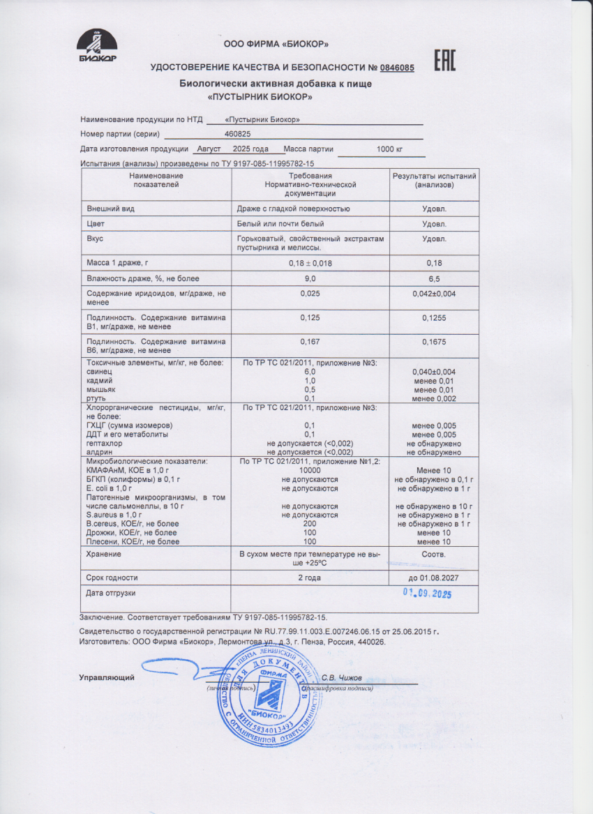 Паспорт №082025